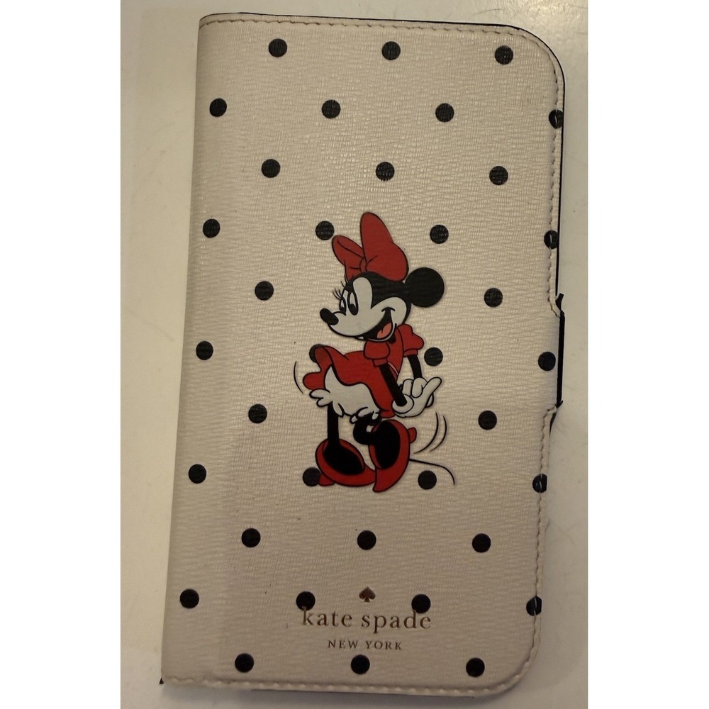 Kate Spade Dots Case with Minnie Mouse Magnetic Folio Iphone 13 Pro Case